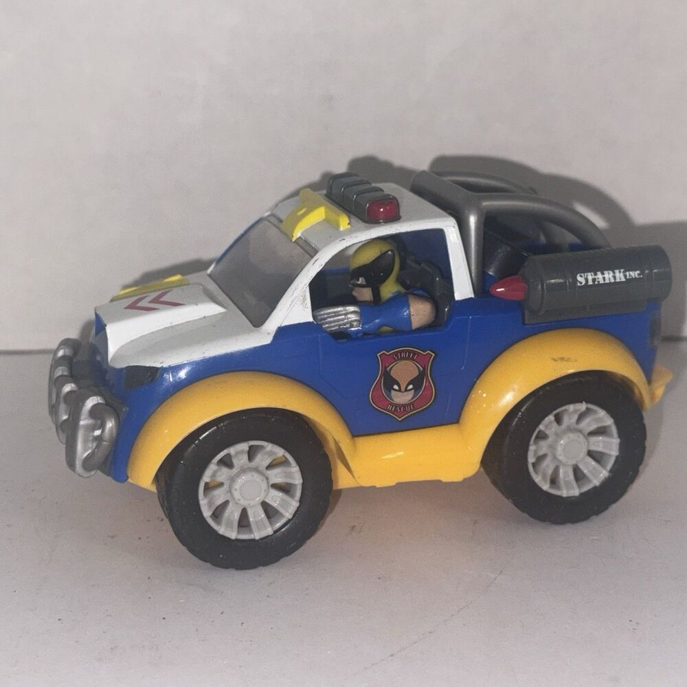 2009 Jada Marvel Super Hero Squad Wolverine Touch Tech Rescue Unit Tested Works